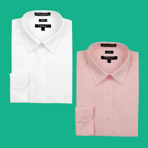 X2 Marquis Signature Men's Long Sleeve Slim Fit Dress Shirts 16 / 16.5 34/35